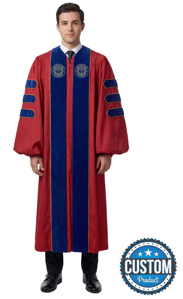 Custom Doctoral Graduation Gown - Doctorate Regalia - Graduation Cap and  Gown  Graduation Attire