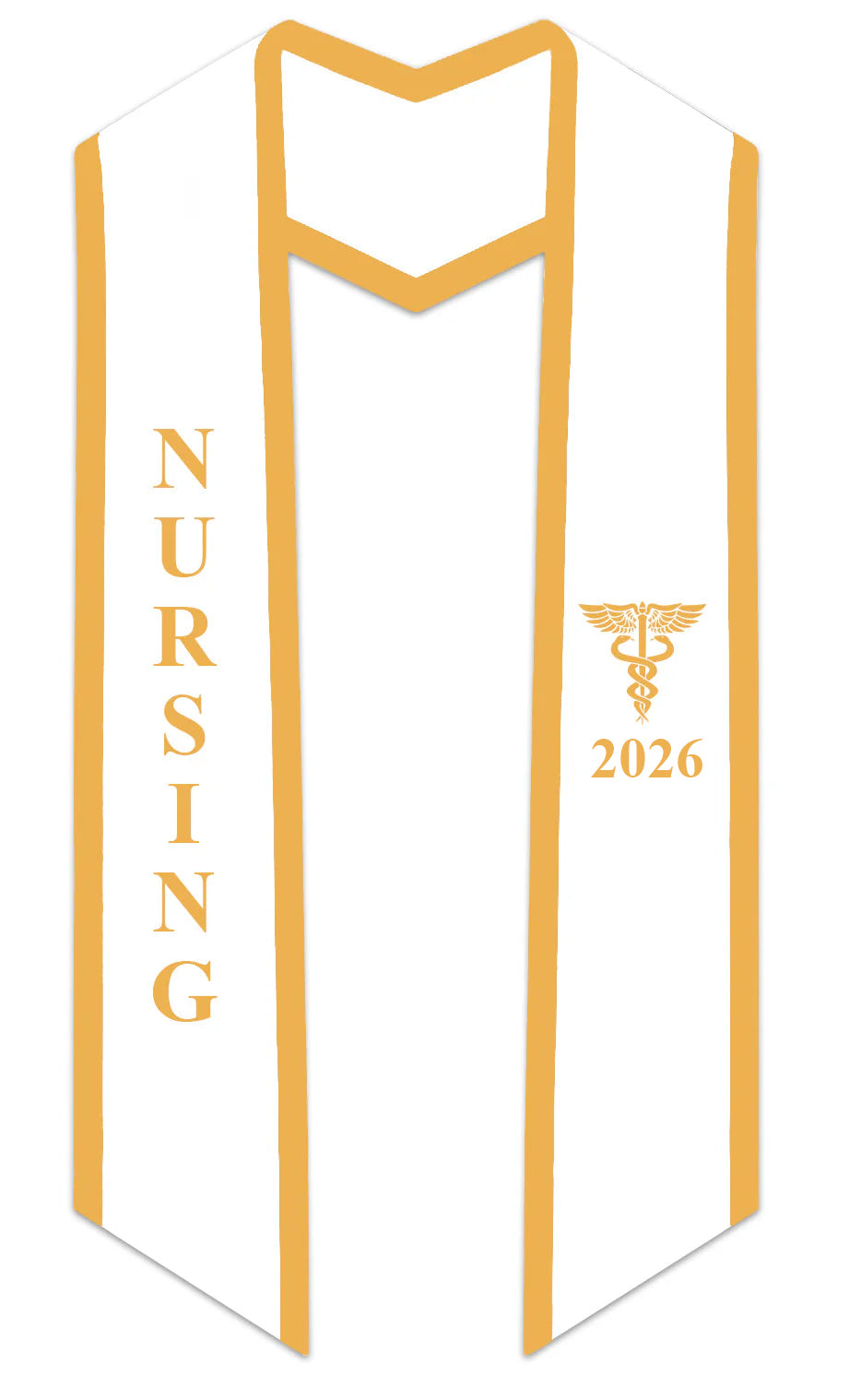 2026 Nursing Graduation Stole with Trim – Graduation Attire