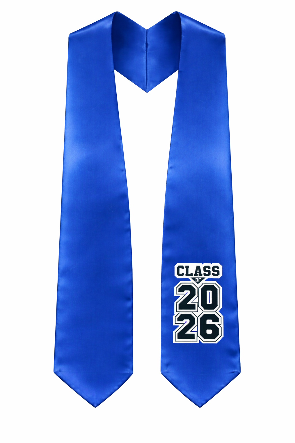 Royal Blue "Class of 2025/2026" Graduation Stole