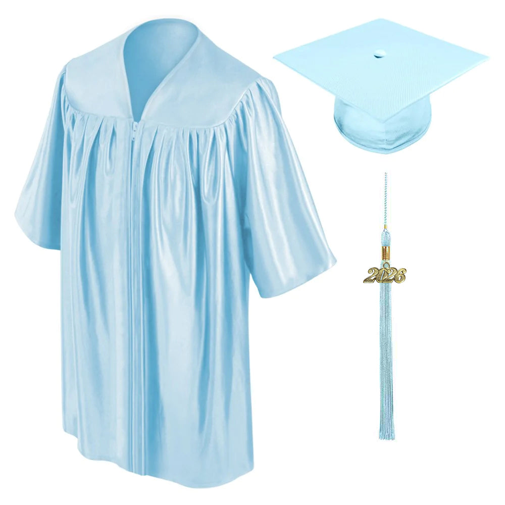 Child Light Blue Graduation Cap & Gown - Preschool & Kindergarten Graduation Attire Child Light Blue Graduation Cap & Gown - Preschool & Kindergarten Graduation Attire