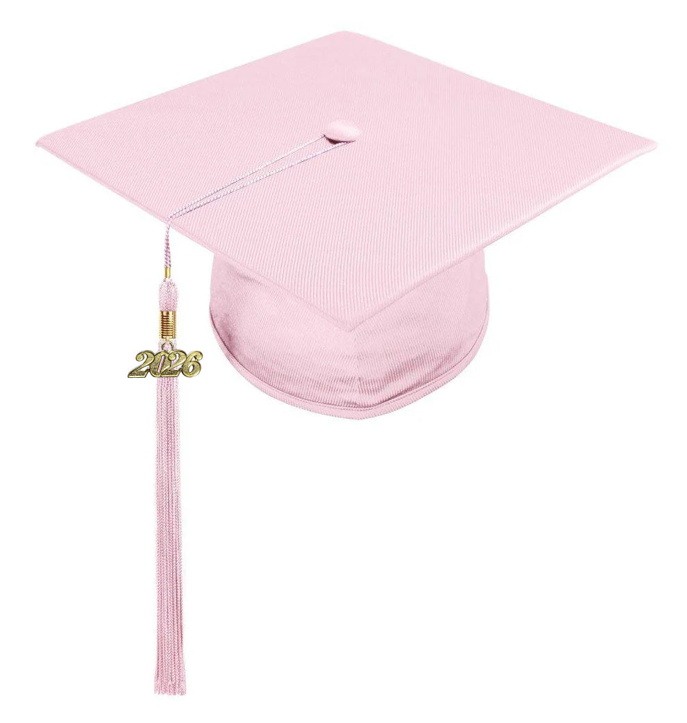 Child Pink Graduation Cap & Gown - Preschool & Kindergarten