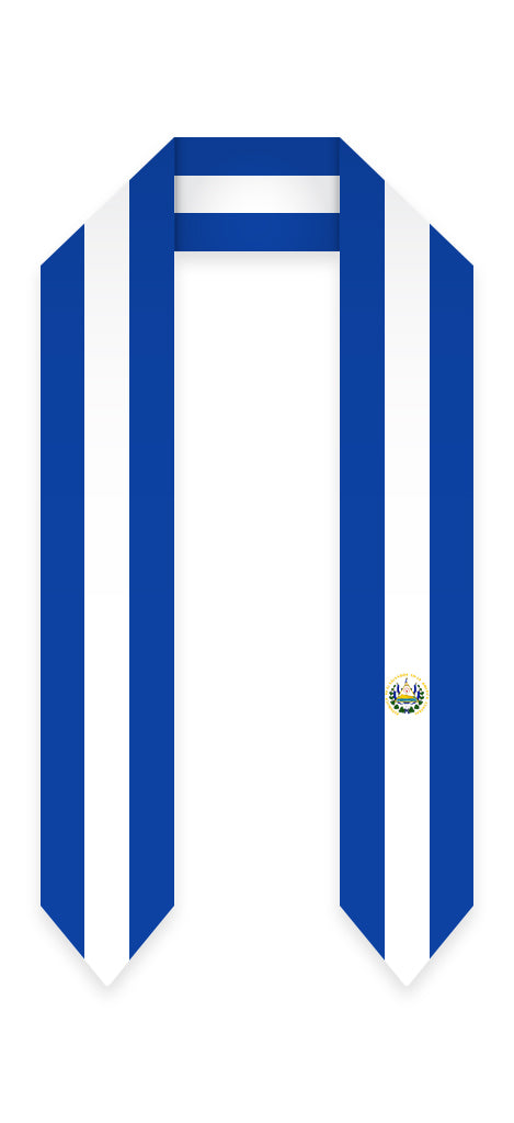El Salvador Graduation Stole - El Salvador Flag Sash