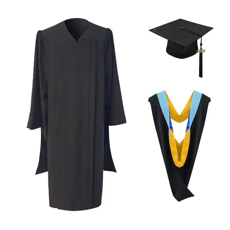 Masters Cap, Gown & Hood Package for UC Riverside Graduation  Graduation  Attire