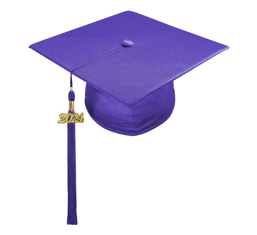  2024 Graduation Tassel, 2024 Graduation Cap Tassel, 2024 Tassel  Graduation, Graduation Tassel 2024 with 2024 Year Gold Charms for  Graduation Cap, Charm Ceremonies Accessories for Graduates, Purple