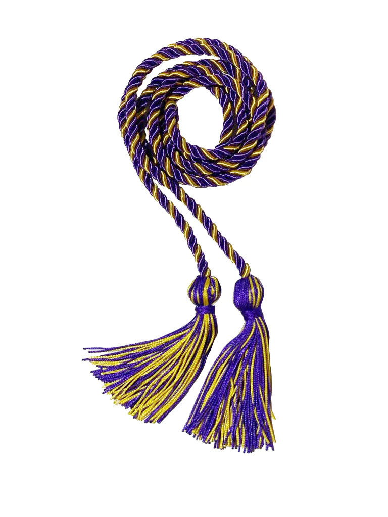 Purple and Gold Two Color Graduation Honor Cord – Graduation Attire