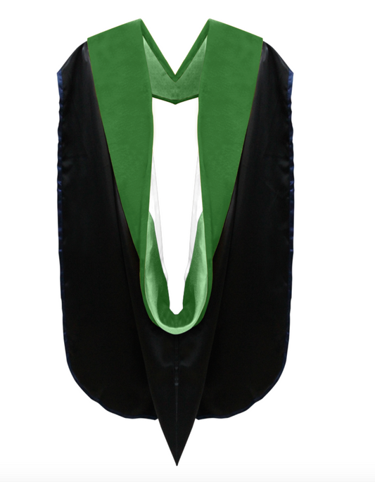 Doctor of Medicine Hood - Kelly Green & White