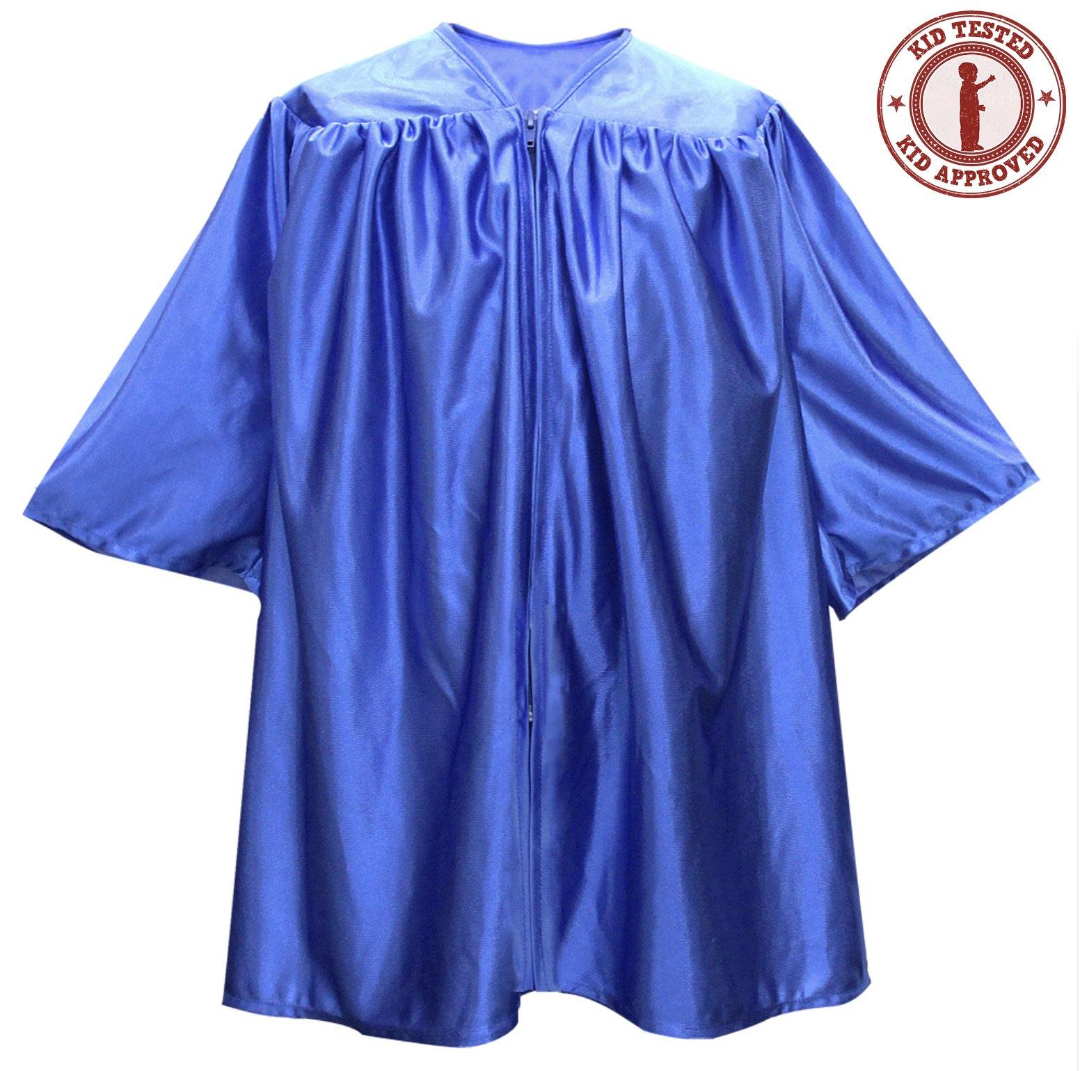 Child Shiny Royal Blue Graduation Gown - Preschool & Kindergarten Gown Graduation Attire Child Shiny Royal Blue Graduation Gown - Preschool & Kindergarten Gown Graduation Attire