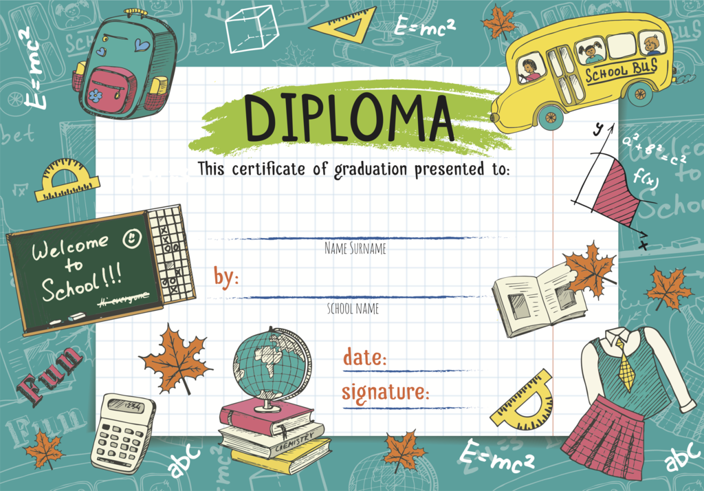 Pre-K Diploma - Graduation Diplomas