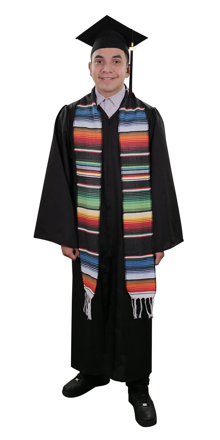 Black Mexican Serape Graduation Stole/Sash Black Mexican Serape Graduation Stole/Sash