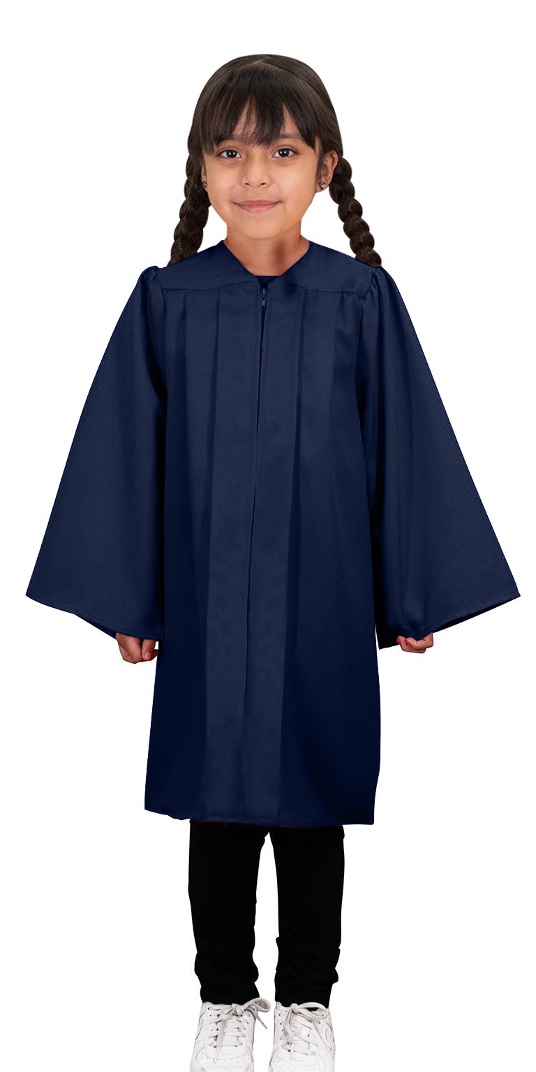 Child Matte Navy Blue Graduation Gown - Preschool & Kindergarten Gowns Child Matte Navy Blue Graduation Gown - Preschool & Kindergarten Gowns