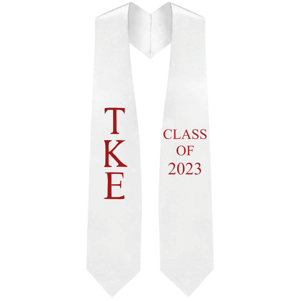 Tau Kappa Epsilon Lettered Stole w/ Year