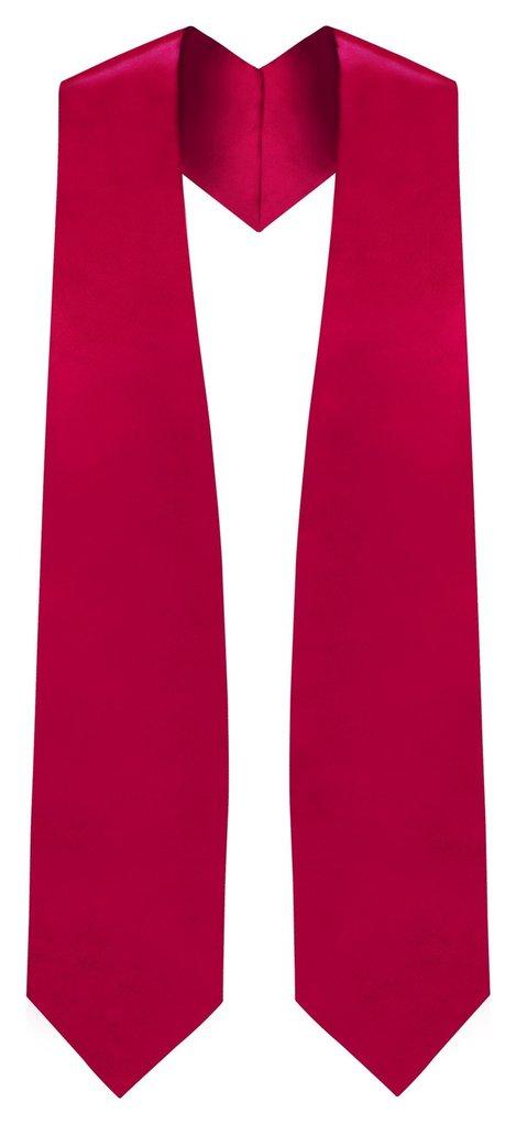 Red Graduation Stole - Red College & High School Stoles