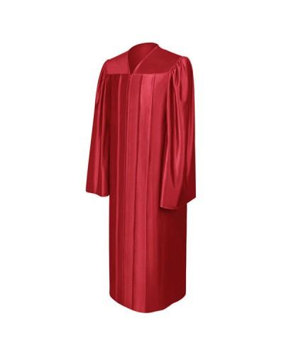college graduation dress Shiny Red Bachelors Graduation Gown