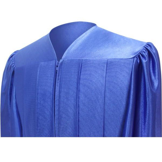 Shiny Royal Blue High School Cap and Gown