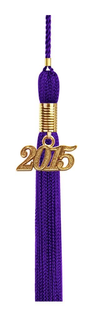 Shiny Purple High School Graduation Cap and Gown - Graduation Cap and Gown