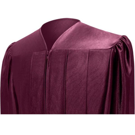 Shiny Maroon Bachelors Cap & Gown - College & University