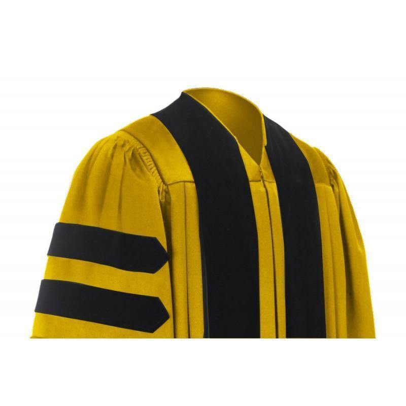Deluxe Gold Doctoral Gown - Graduation Attire