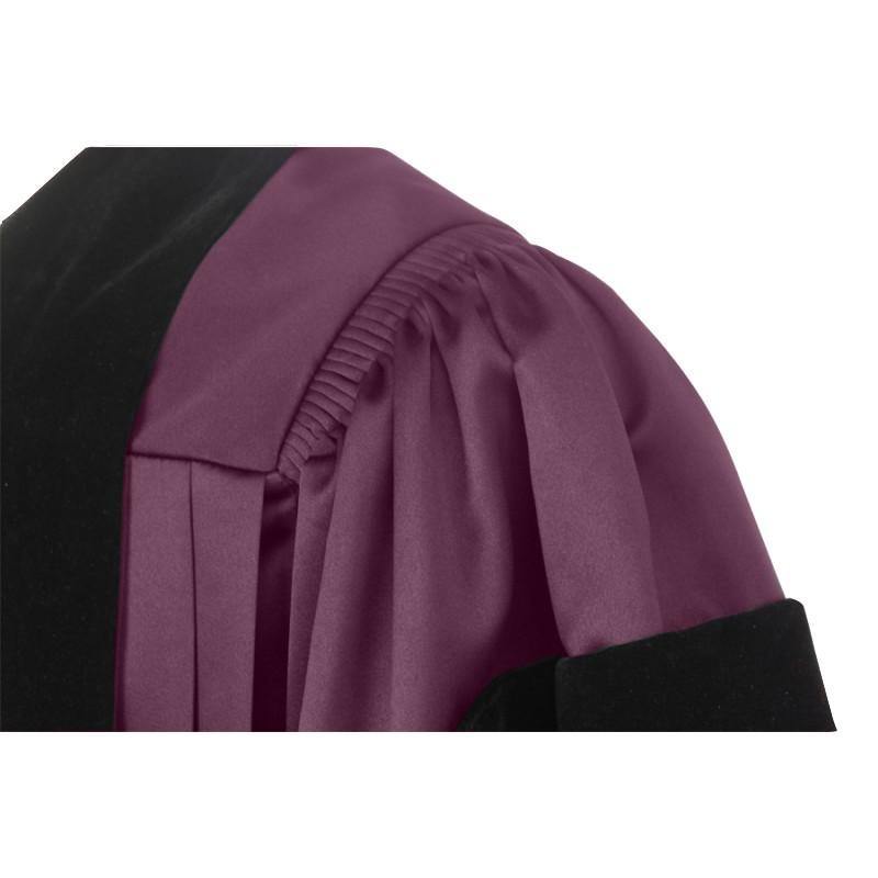 Deluxe Maroon Doctoral Gown - Graduation Attire