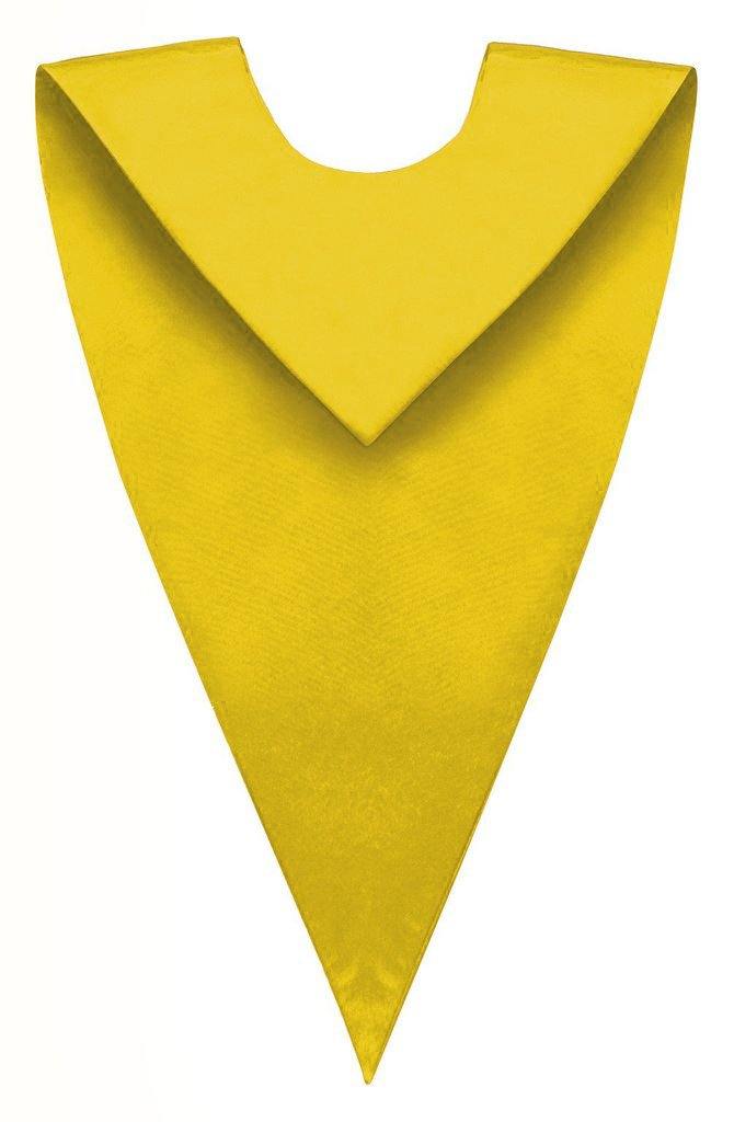 Gold Graduation V Stole - Graduation Attire