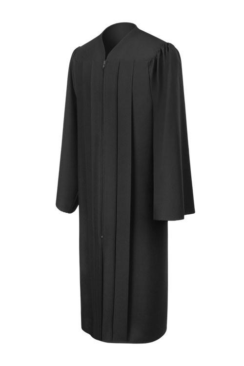 Matte Black High School Graduation Gown Matte Black High School Graduation Gown