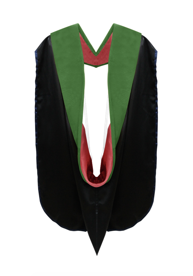 Doctor of Medicine Hood - Red & White