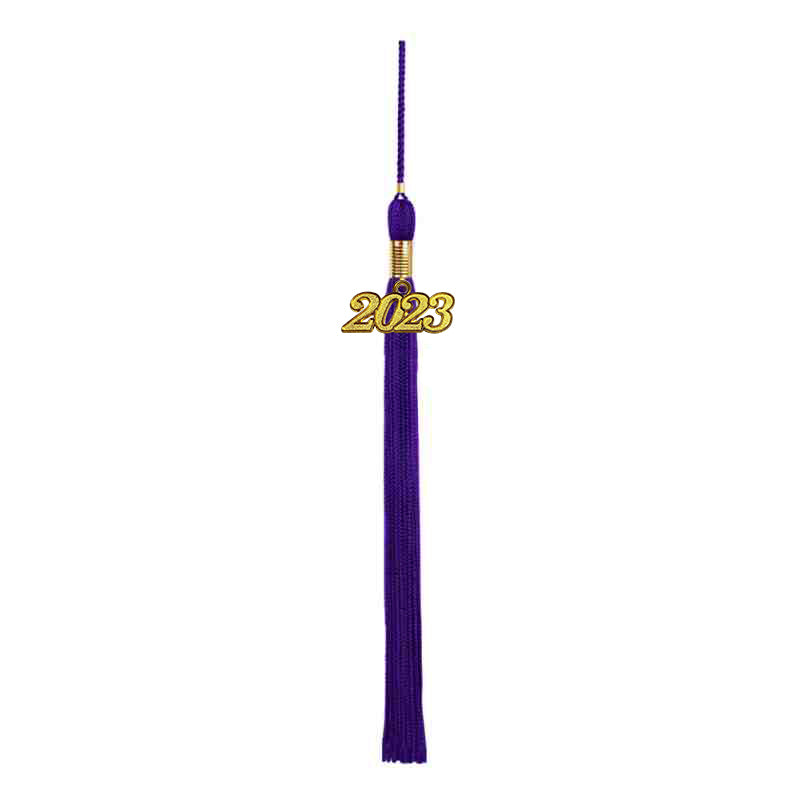 Shiny Purple High School Graduation Cap and Gown