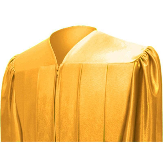 Shiny Antique Gold High School Graduation Cap & Gown