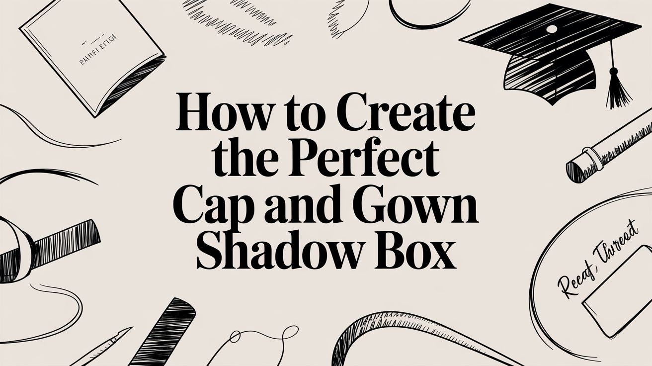 How to Create the Perfect Cap and gown Shadow Box