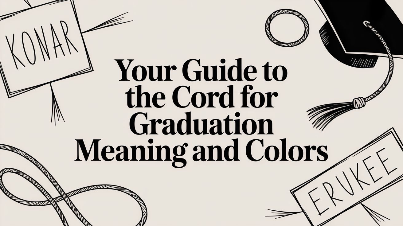 Your Guide to the Cord for Graduation Meaning and Colors