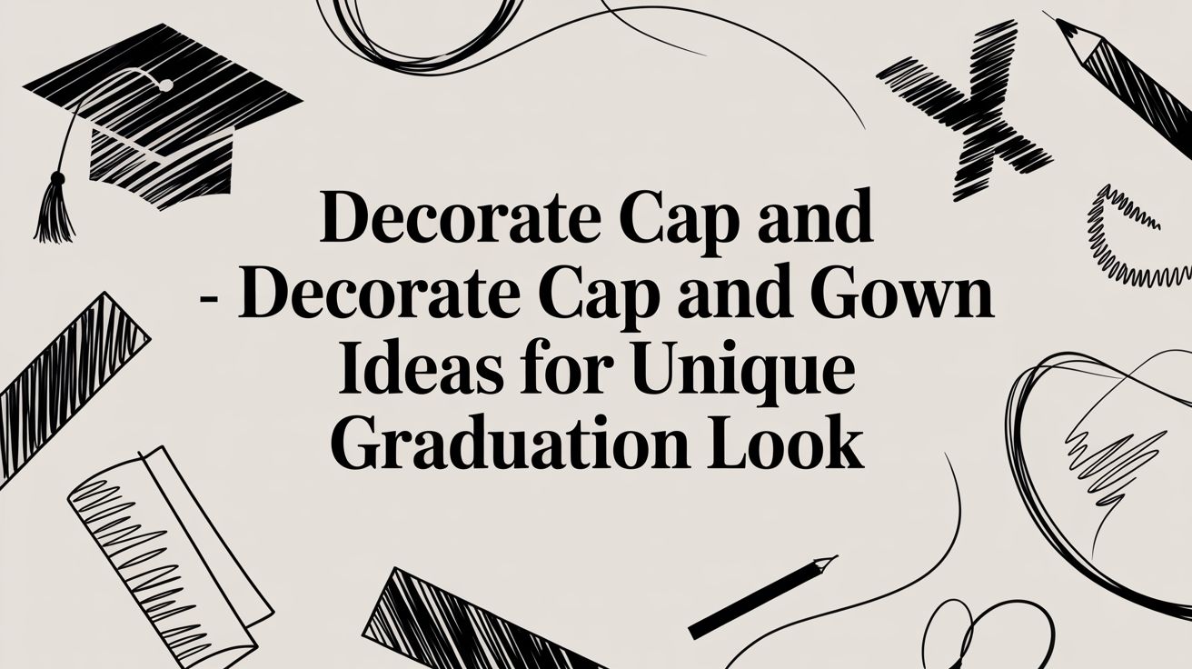 Decorate cap and gown - decorate cap and gown ideas for unique graduation look