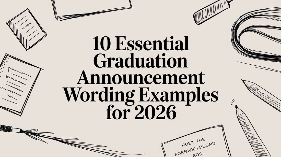10 Essential Graduation Announcement Wording Examples for 2026