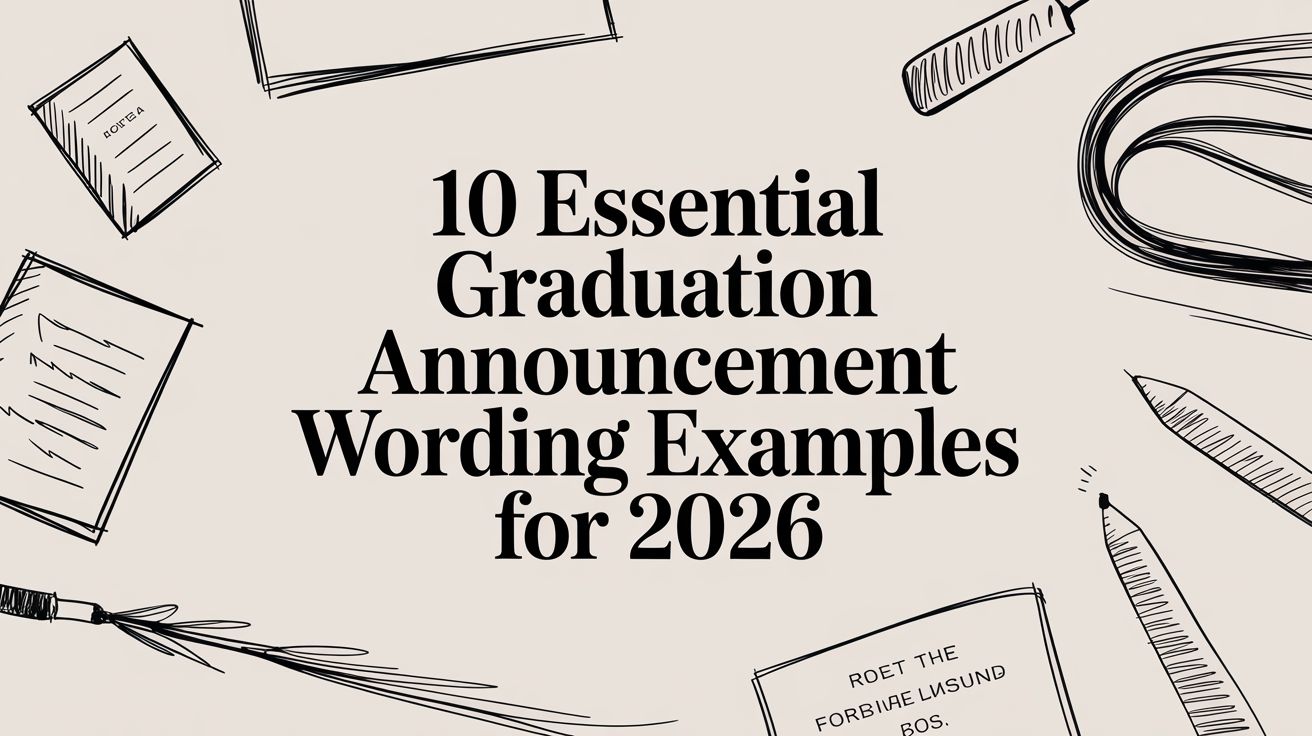 10 Essential Graduation Announcement Wording Examples for 2026