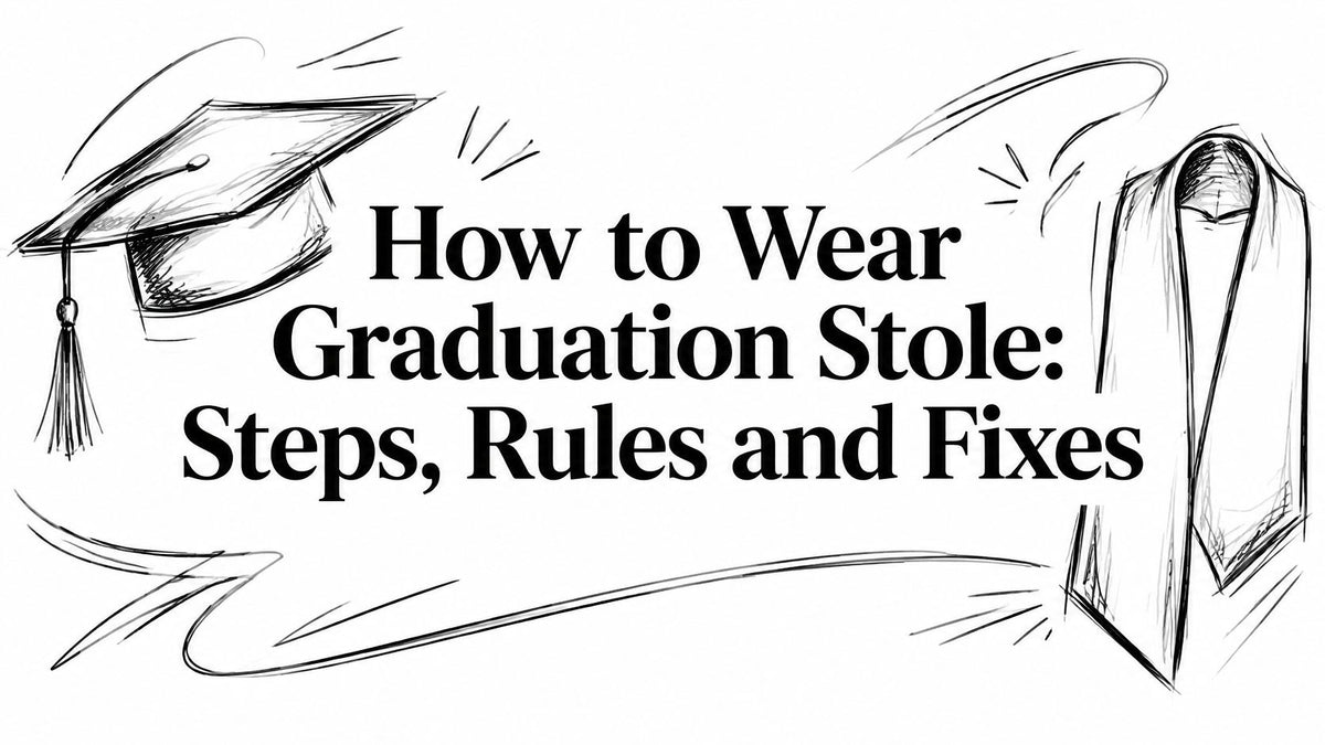 Step Wear How to Wear Graduation Stole: Steps, Rules and Fixes – Graduation Attire