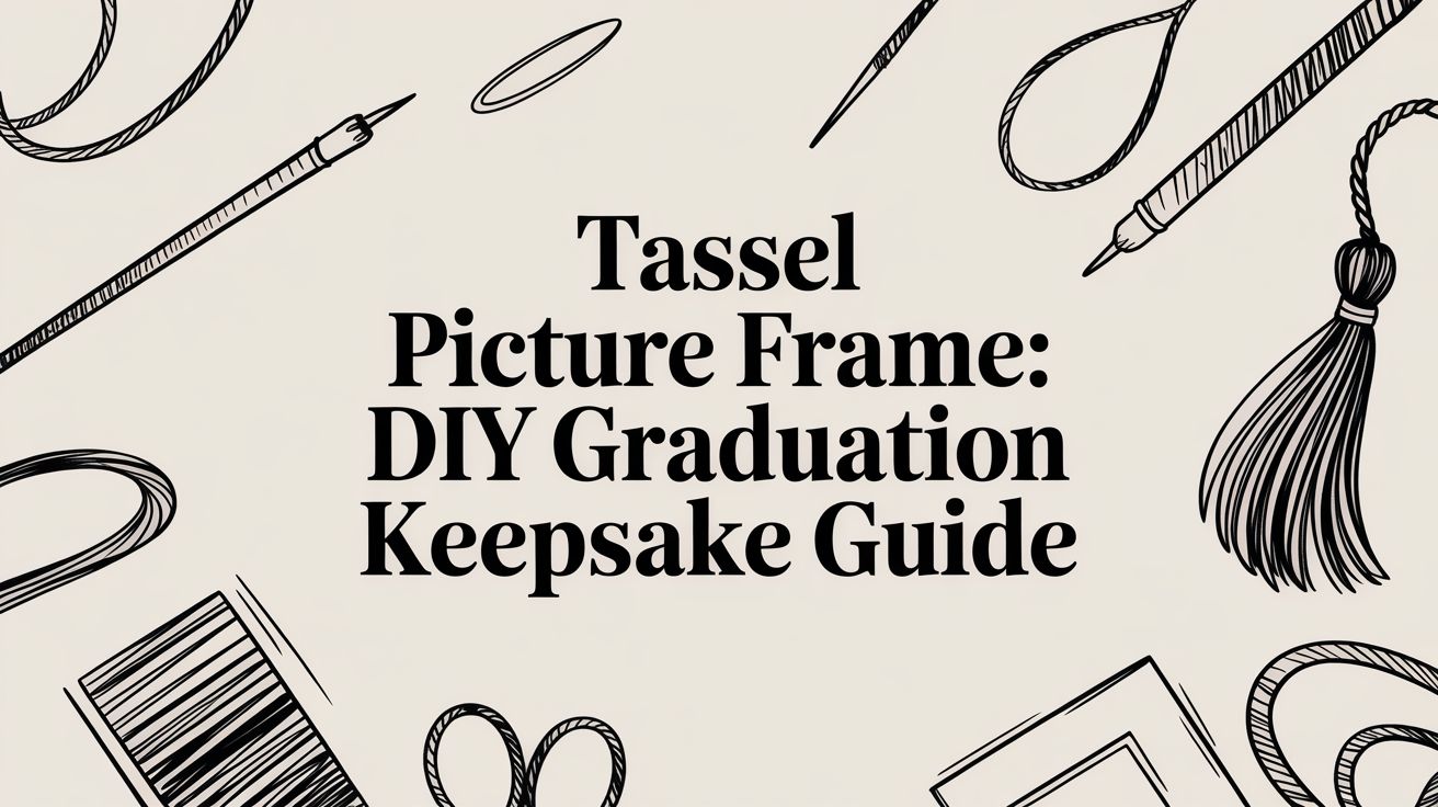 Tassel picture frame: DIY Graduation Keepsake Guide