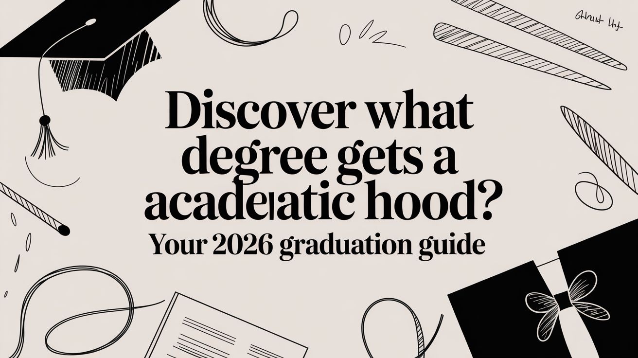 Discover what degree gets a academic hood? Your 2026 Graduation Guide