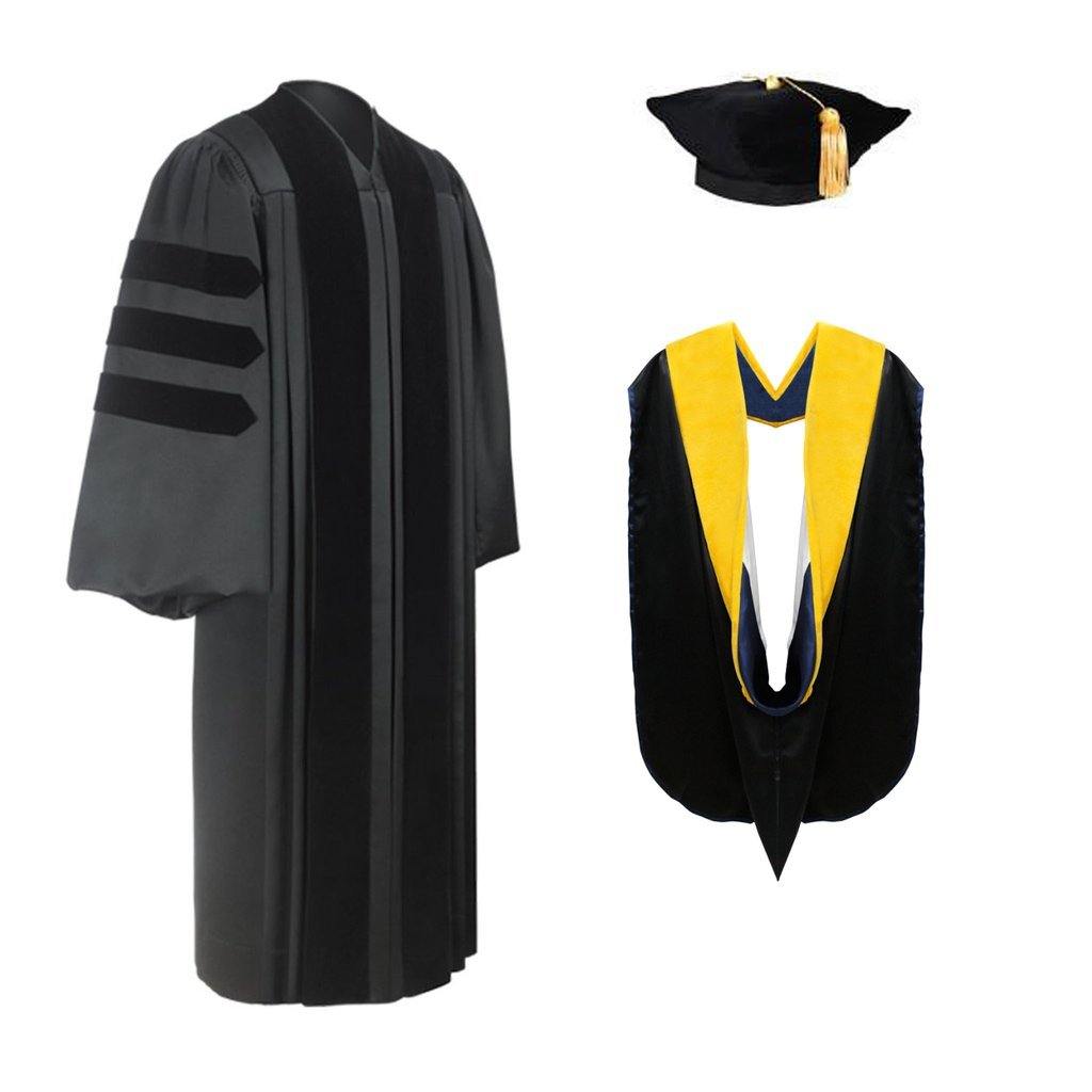 Classic Doctoral Graduation Gown & Hood Package – Academic Hoods