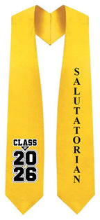 Gold Salutatorian Stole for Graduation