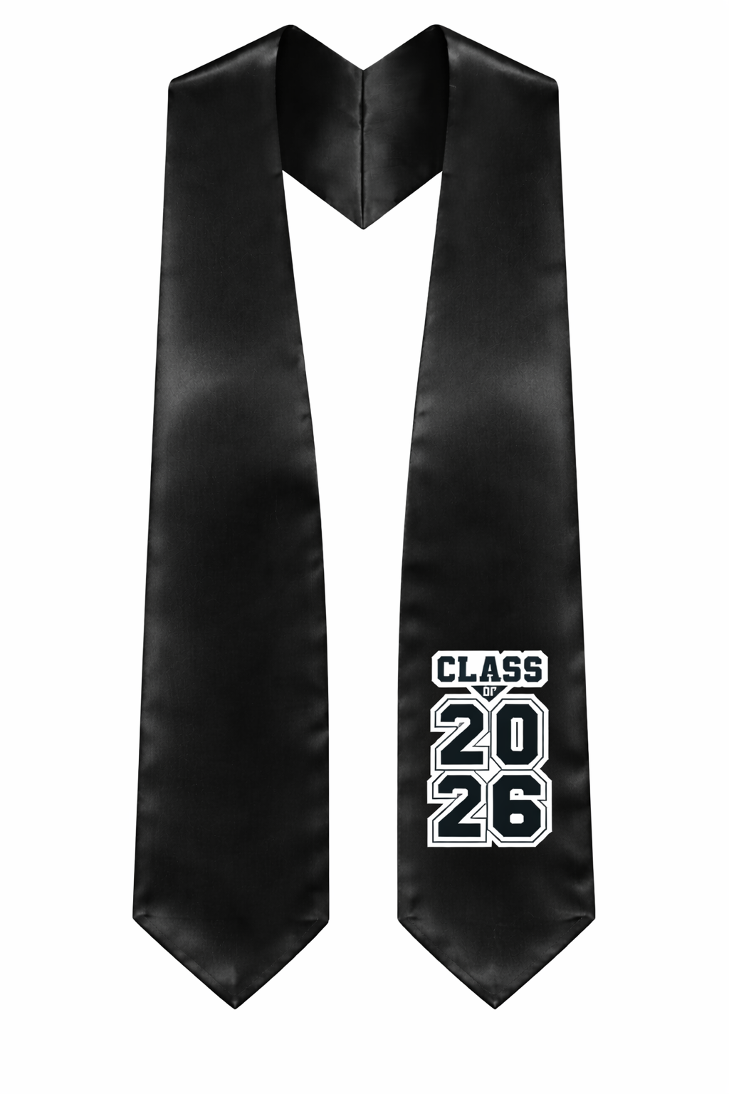 Black "Class of 2025/2026" Graduation Stole