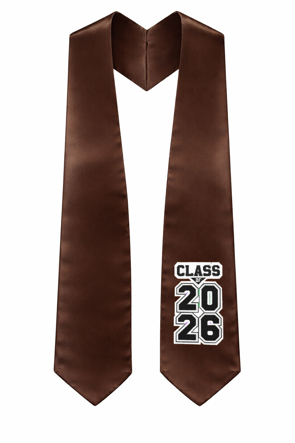Brown "Class of 2025/2026" Graduation Stole