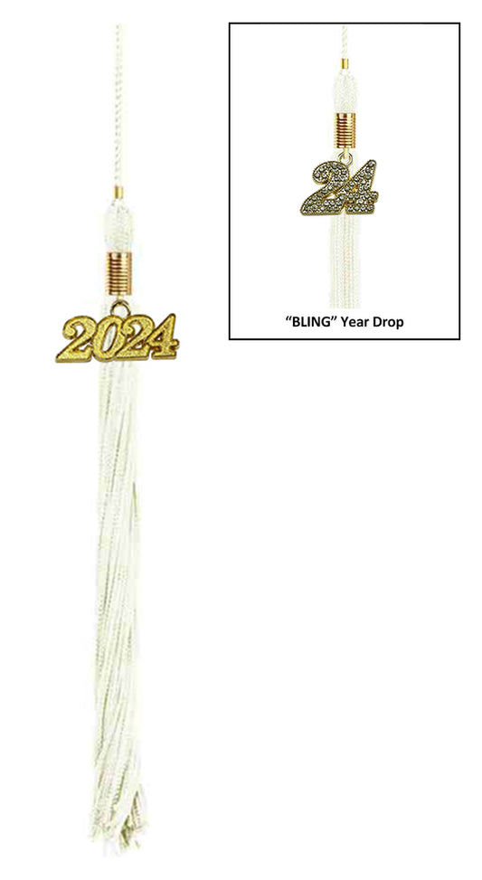 White Graduation Tassel - College & High School Tassels