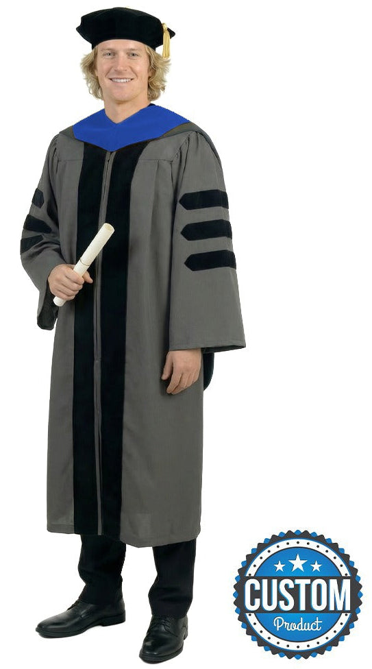Classic Doctoral Graduation Tam, Gown & Hood Package