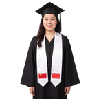 **China international graduation stole featuring the Chinese flag, graduation sash for high school and college commencement ceremonies**