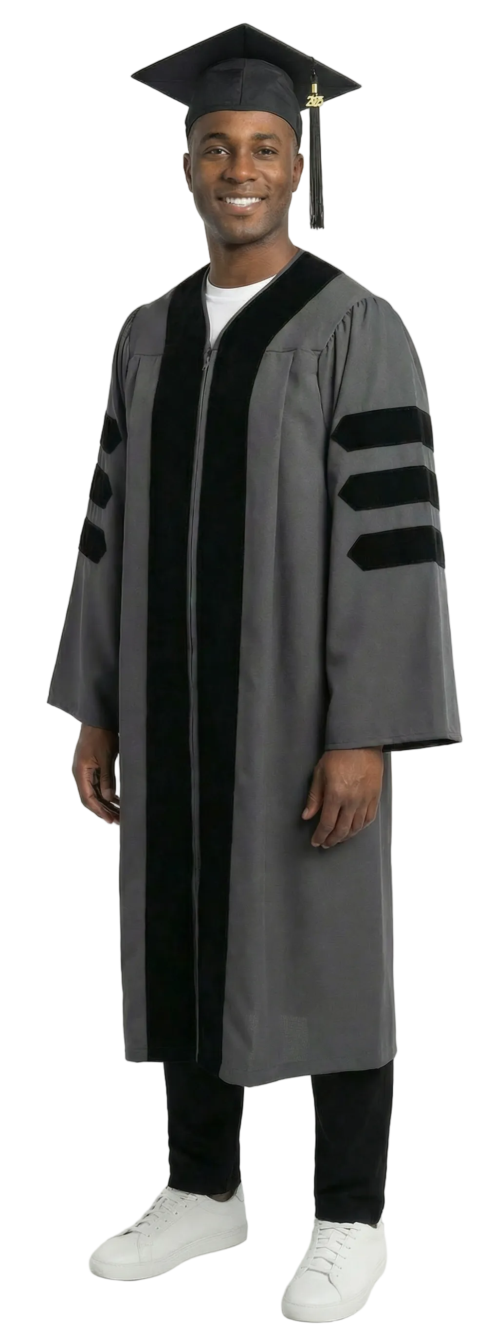 Classic Doctoral Graduation Cap & Gown - Academic Regalia
