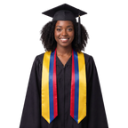 **Colombia international graduation stole featuring the Colombian flag, graduation sash for high school and college commencement ceremonies**