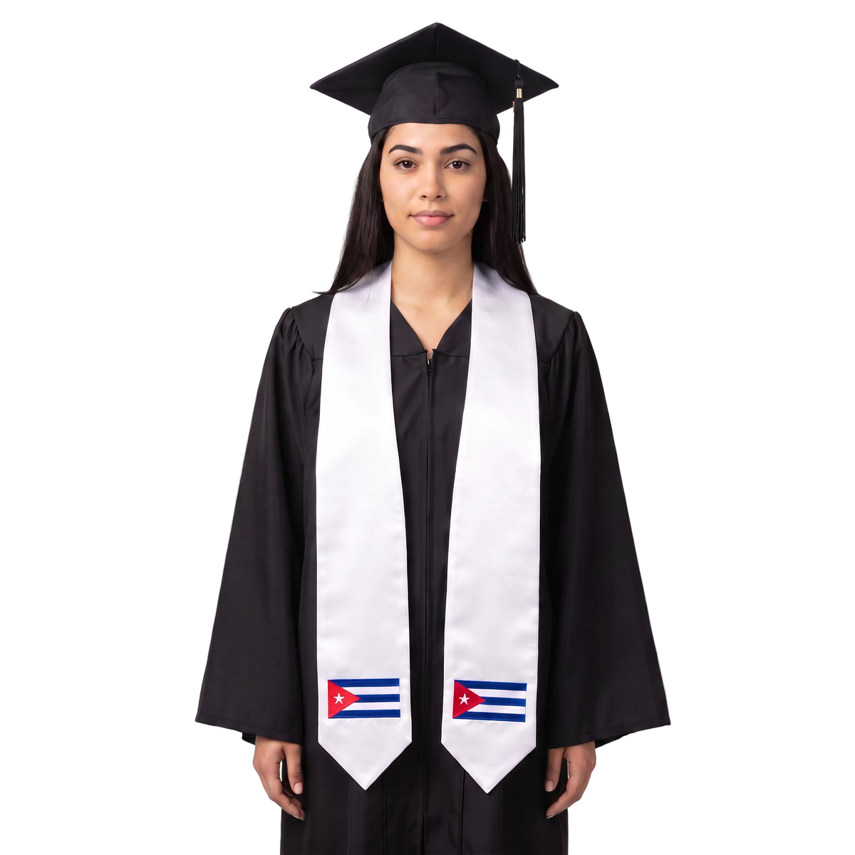 **Cuba international graduation stole featuring the Cuban flag, graduation sash for high school and college commencement ceremonies**