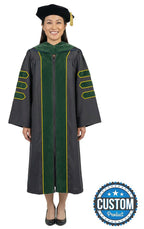 Custom Classic Doctoral Gown, Tam and Hood Package