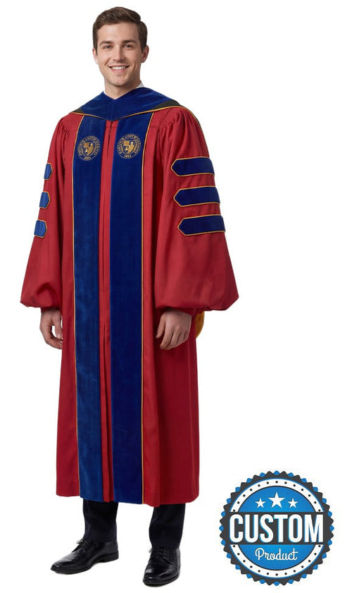 Custom Doctoral Graduation Gown and Hood Package - Doctorate Regalia