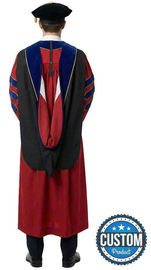 Custom Doctoral Graduation Tam, Gown and Hood Package - Doctorate Regalia Custom Doctoral Graduation Tam, Gown and Hood Package - Doctorate Regalia
