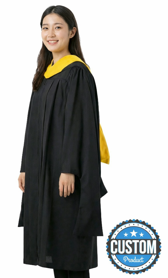 Deluxe Masters Graduation Gown & Hood Package