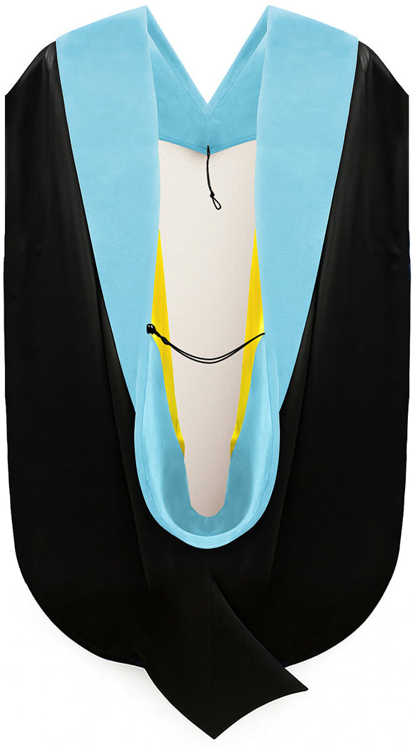 Doctor of Education Hood - Light Blue & Golden Yellow